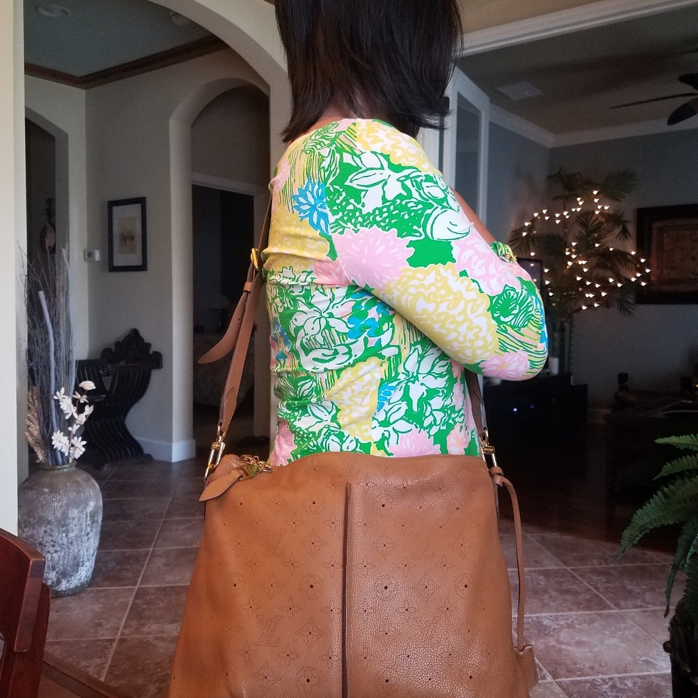 SOLD@! Louis Vuitton Selene Caramel PM Handbag